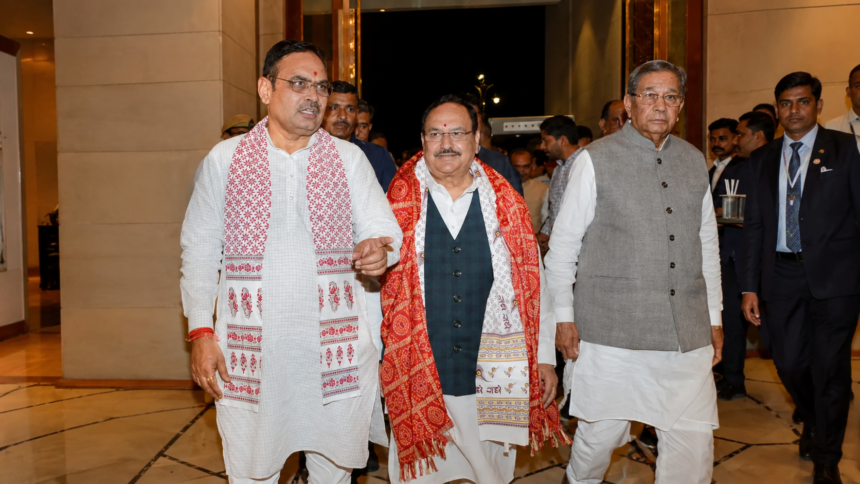 jp nadda & cm bhajan lal